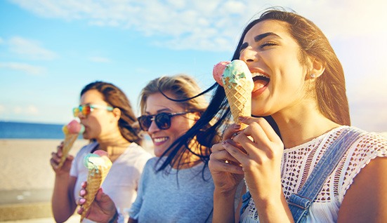 Orlando patient enjoying favorite foods with dental implants